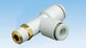 KQ2Y08-02S SMC Male Run Tee 8mm to R1/4 thread