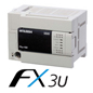 FX3U-16MR-ES Mitsubishi FX Micro PLC, 8 inputs, 8 relay outputs