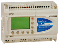 AL2-14MR-D Mitsubishi Alpha Logic Block, 8 DC inputs, 6 relay outputs