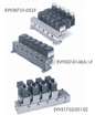 EVV317-02-021-02F  SMC EVT Direct operating Poppet Valve manifold 2 stations 1/4 ports common exhaust