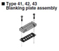 SY3000-26-9A-Q  SMC Blanking plate assembly for SS5Y manifold base