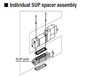 SY3000-38-2A-Q  SMC Individual SUP spacer assembly for SS5Y manifold base