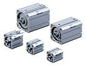 SMC Air Cylinder, Compact type, double acting, single rod 100mm Bore with Magnet 10 mm stroke